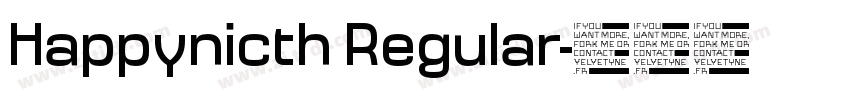 Happynicth Regular字体转换